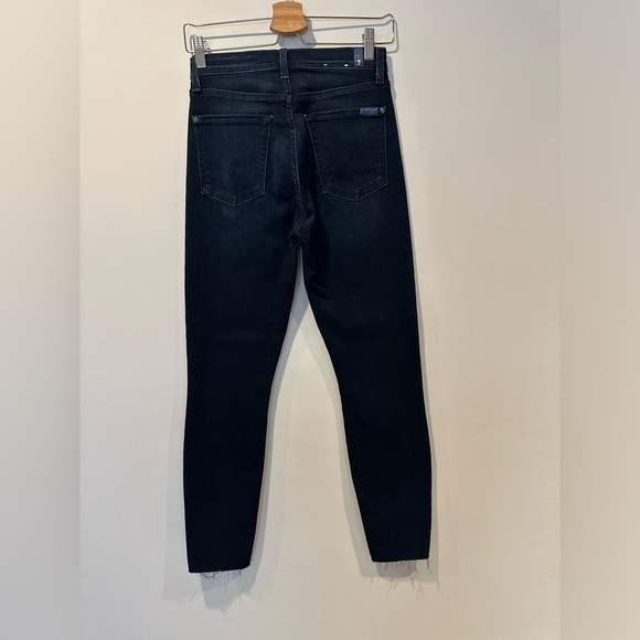 7 for all mandkind The High Waist Ankle Skinny in Indigo - Picture 6 of 6